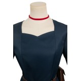 Delicious in Dungeon Marcille Donato Dark Blue Dress Set Suit Cosplay Costume Halloween Carnival Outfit