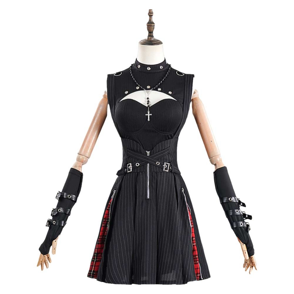 Death Note Misa Amane Women Black Goth Girl Skirt Party Cosplay Costume Halloween Carnival Outfit