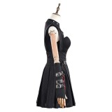 Death Note Misa Amane Women Black Goth Girl Skirt Party Cosplay Costume Halloween Carnival Outfit