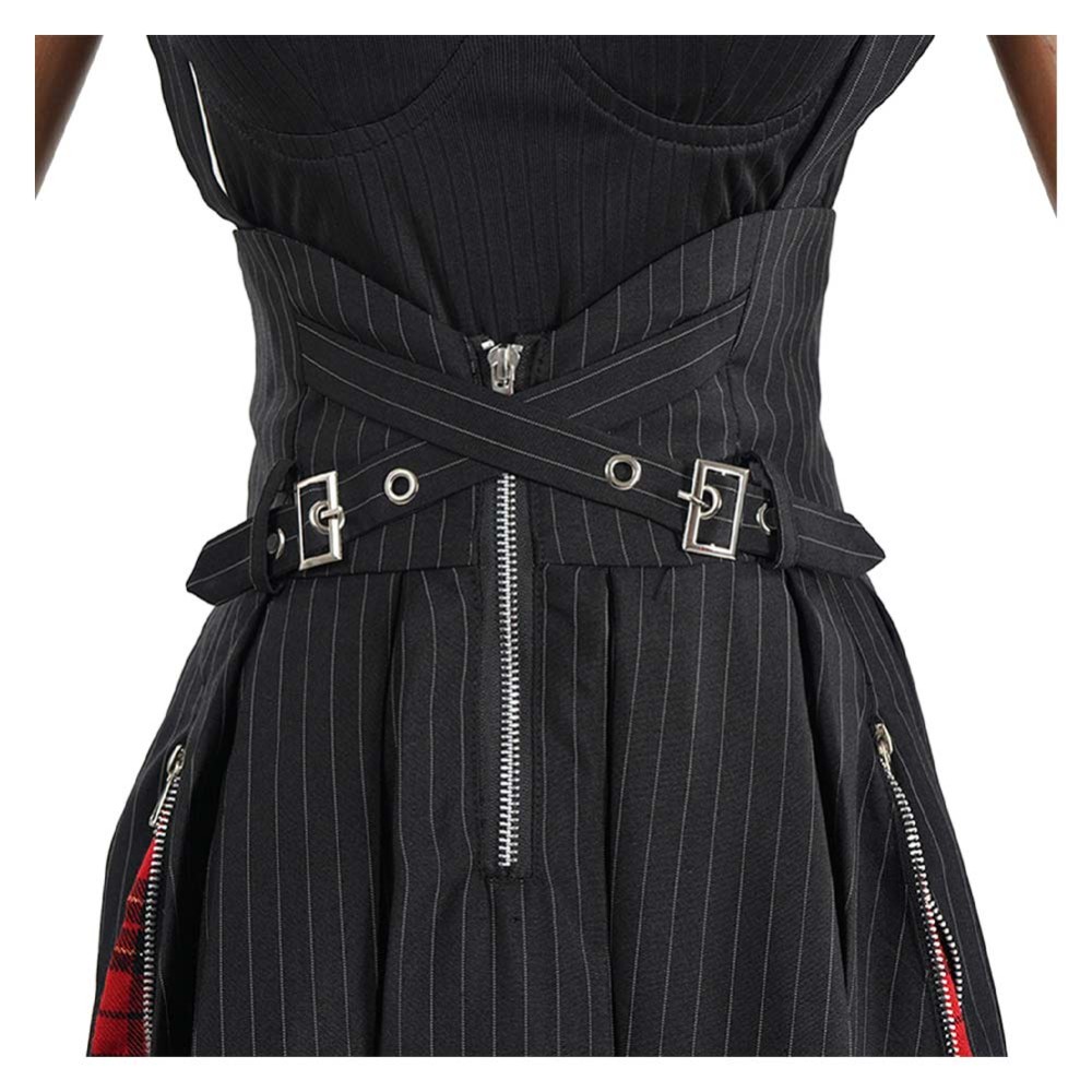 Death Note Misa Amane Women Black Goth Girl Skirt Party Cosplay Costume Halloween Carnival Outfit