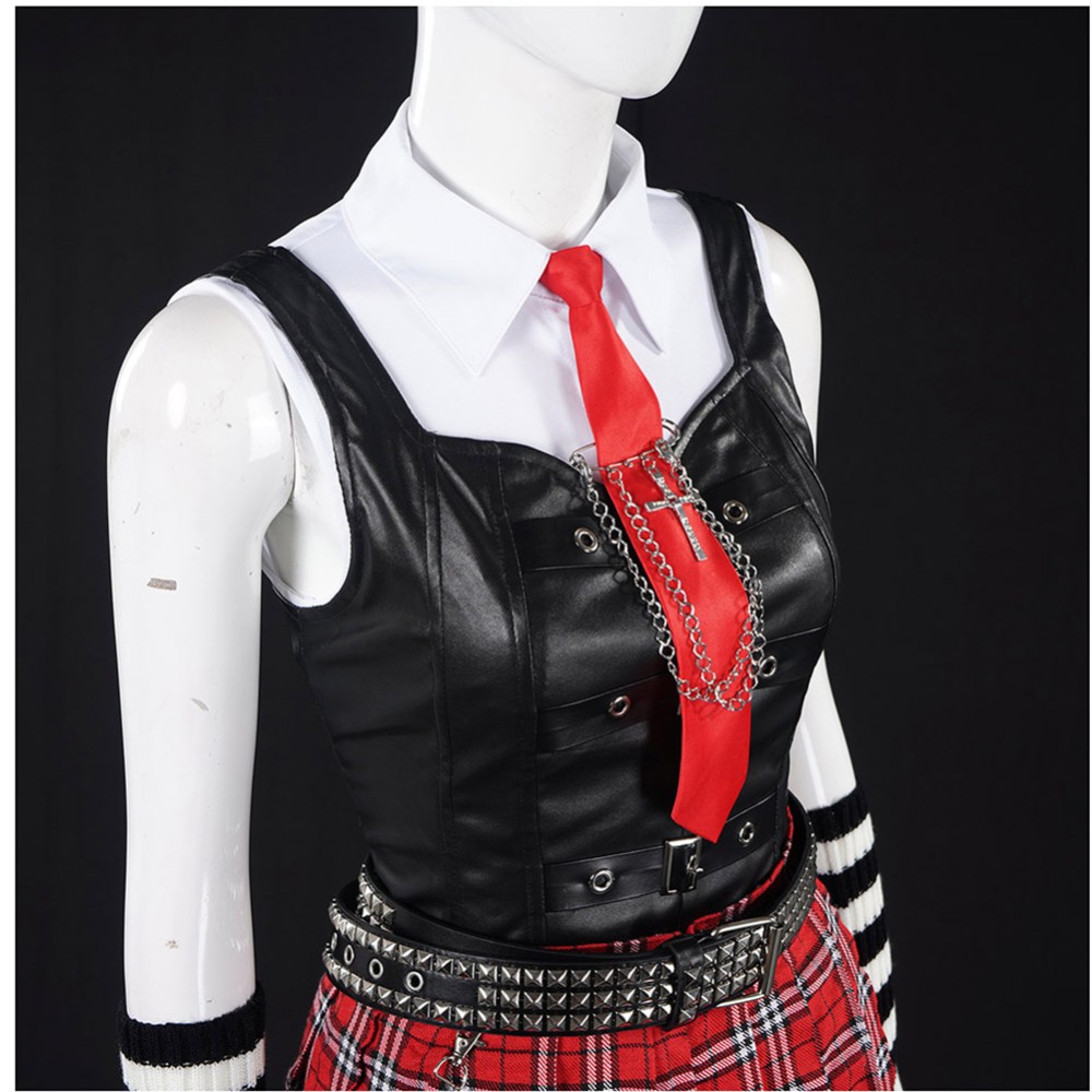 Death Note Misa Amane Skirt Top Goth Party Cosplay Costume Halloween Carnival Outfit