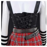 Death Note Misa Amane Skirt Top Goth Party Cosplay Costume Halloween Carnival Outfit