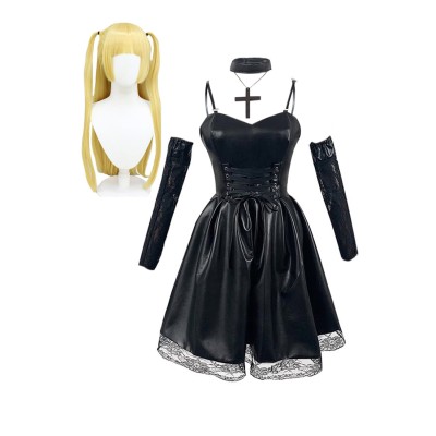 Death Note Misa Amane Dress Full Set Suit Cosplay Costume Halloween Carnival Outfit