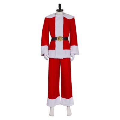 Dear Santa (2024) Satan Clause Red Uniform Christmas Cosplay Costume Halloween Carnival Outfit