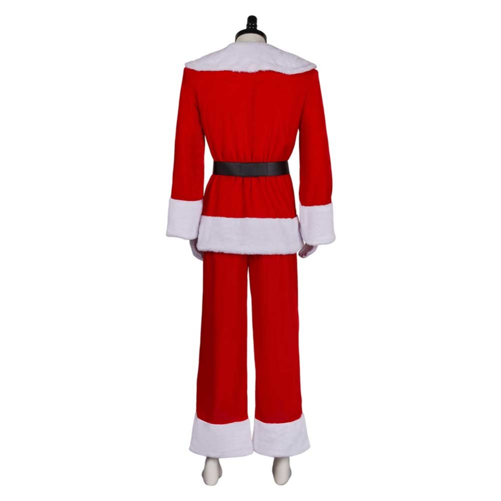 Dear Santa (2024) Satan Clause Red Uniform Christmas Cosplay Costume Halloween Carnival Outfit