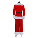 Dear Santa (2024) Satan Clause Red Uniform Christmas Cosplay Costume Halloween Carnival Outfit