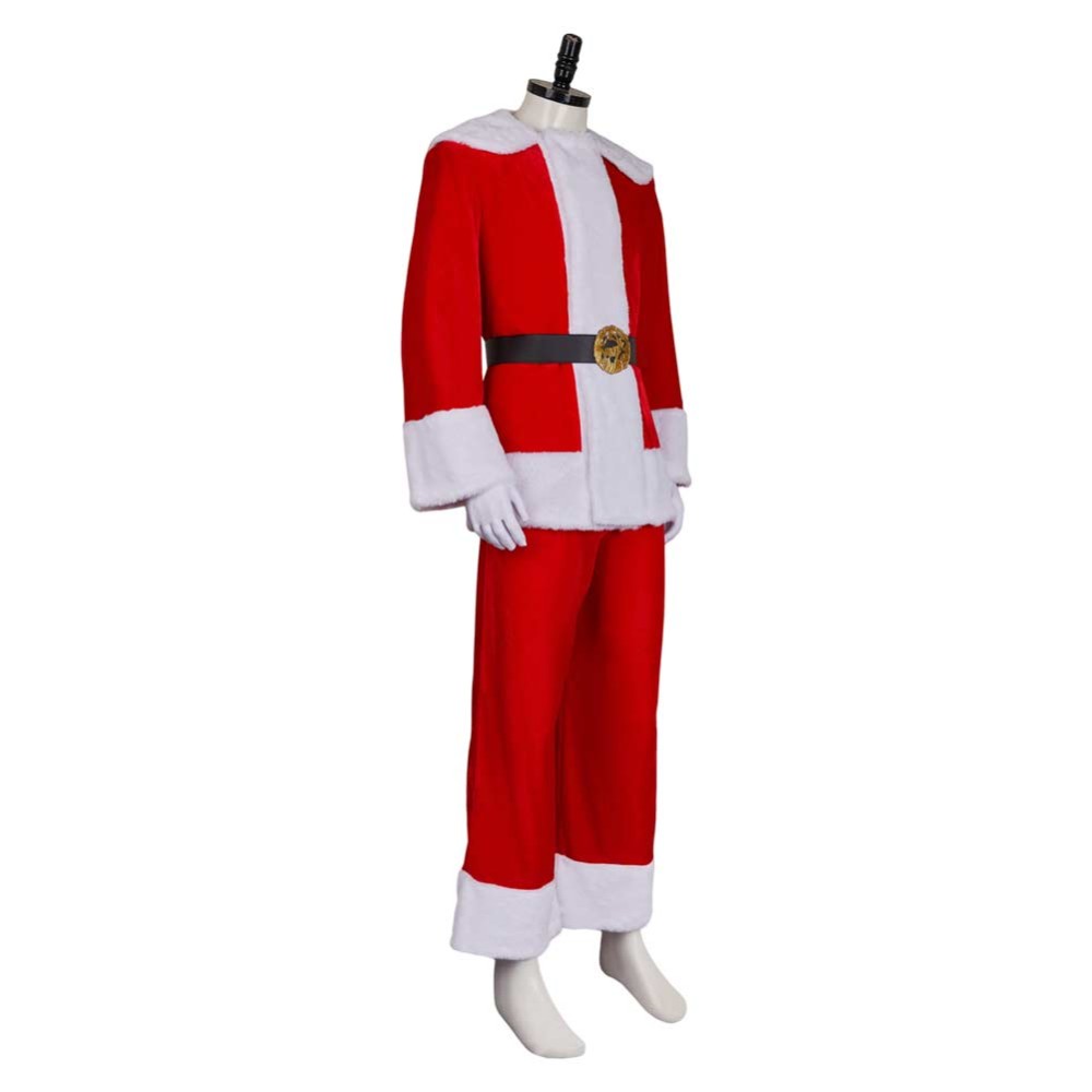 Dear Santa (2024) Satan Clause Red Uniform Christmas Cosplay Costume Halloween Carnival Outfit