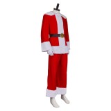 Dear Santa (2024) Satan Clause Red Uniform Christmas Cosplay Costume Halloween Carnival Outfit