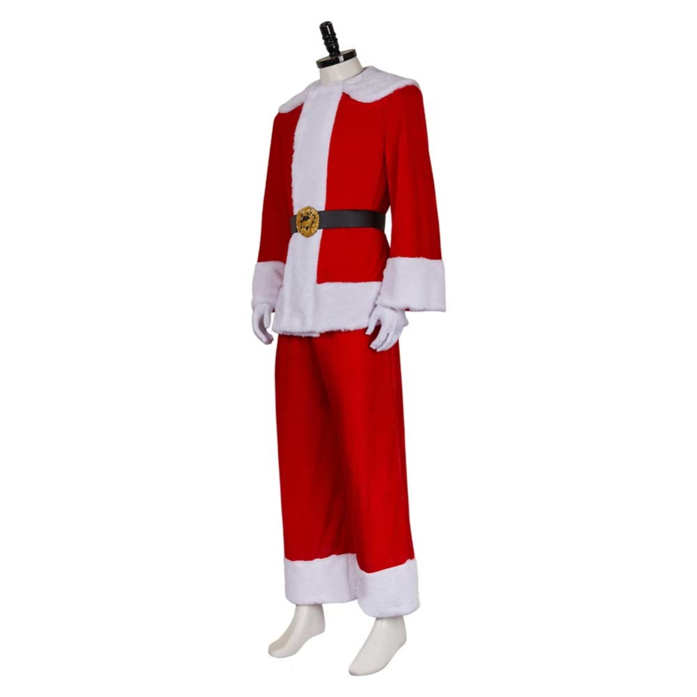 Dear Santa (2024) Satan Clause Red Uniform Christmas Cosplay Costume Halloween Carnival Outfit