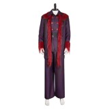 Dear Santa (2024) Satan Clause Burgundy Coat Cosplay Costume Halloween Carnival Outfit