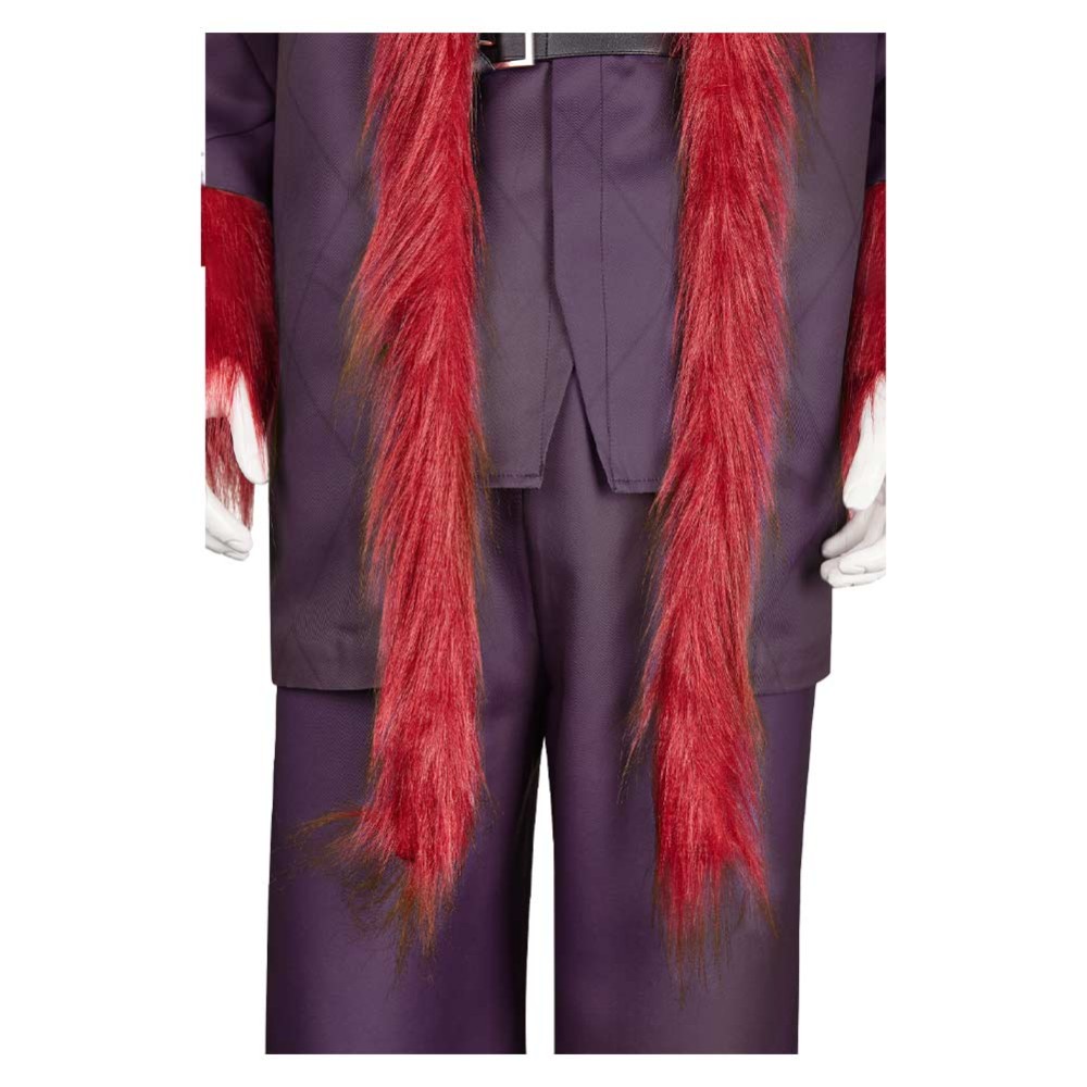 Dear Santa (2024) Satan Clause Burgundy Coat Cosplay Costume Halloween Carnival Outfit
