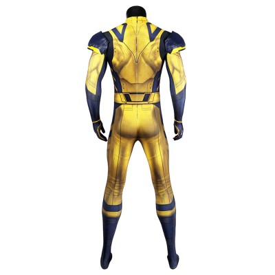 DP 3 Wolverine James Howlett Long Sleeve Jumpsuit Suit Cosplay Costume Halloween Carnival Outfit