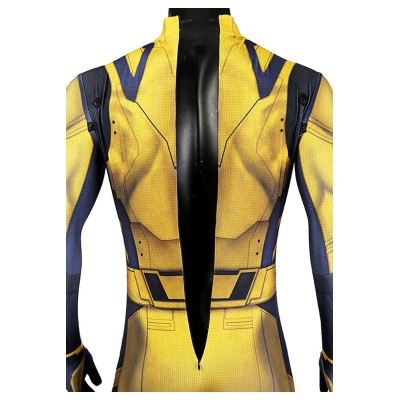 DP 3 Wolverine James Howlett Long Sleeve Jumpsuit Suit Cosplay Costume Halloween Carnival Outfit