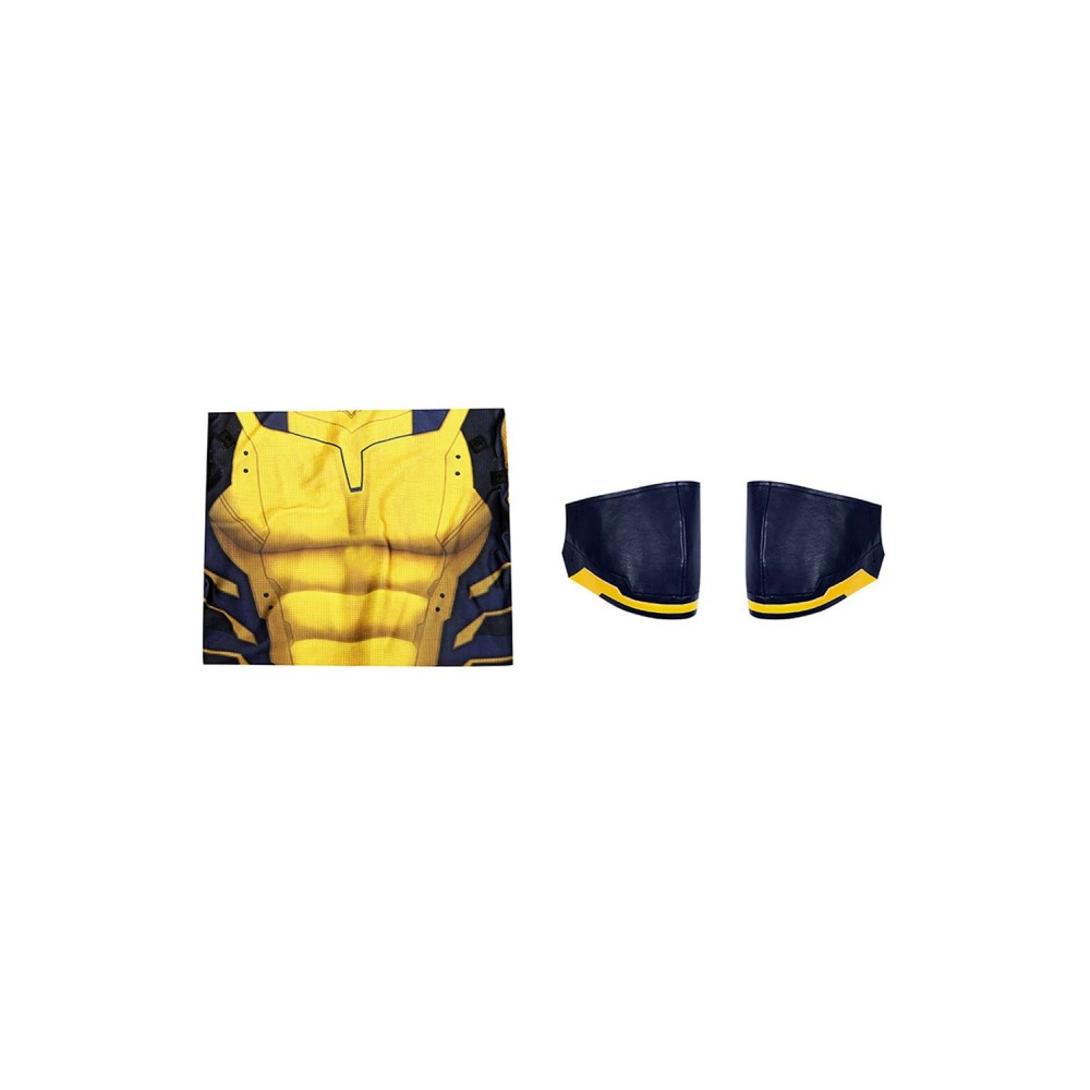 DP 3 Wolverine James Howlett Long Sleeve Jumpsuit Suit Cosplay Costume Halloween Carnival Outfit
