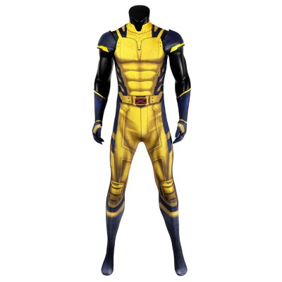 DP 3 Wolverine James Howlett Sleeveless Jumpsuit Suit Cosplay Costume Halloween Carnival Outfit