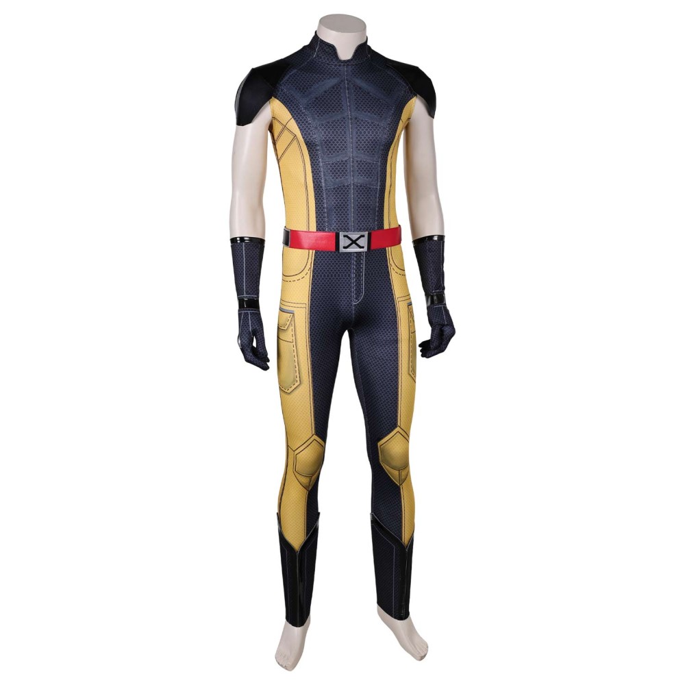 DP Wolverine Black Suit Cosplay Costume Halloween Carnival Outfit