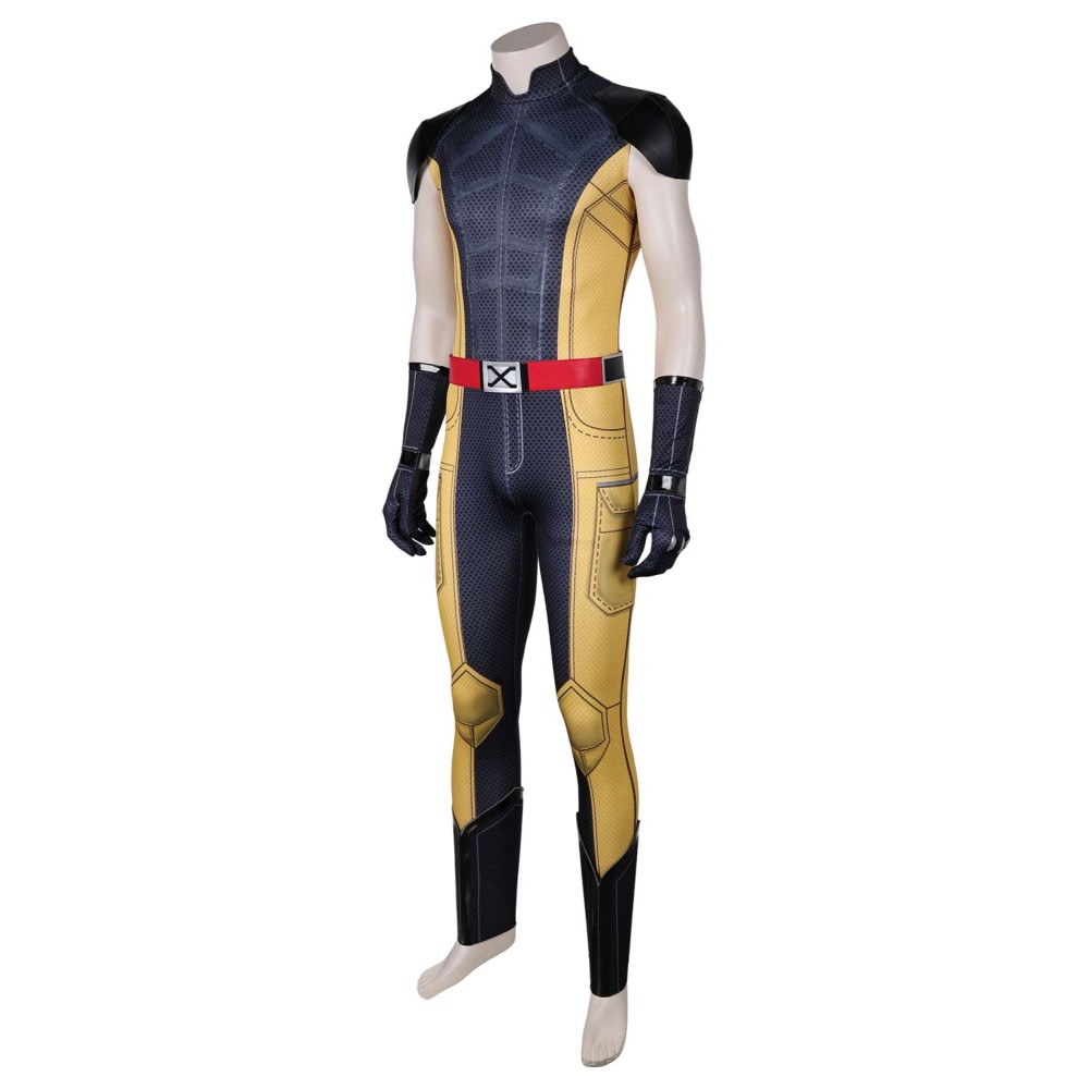 DP Wolverine Black Suit Cosplay Costume Halloween Carnival Outfit