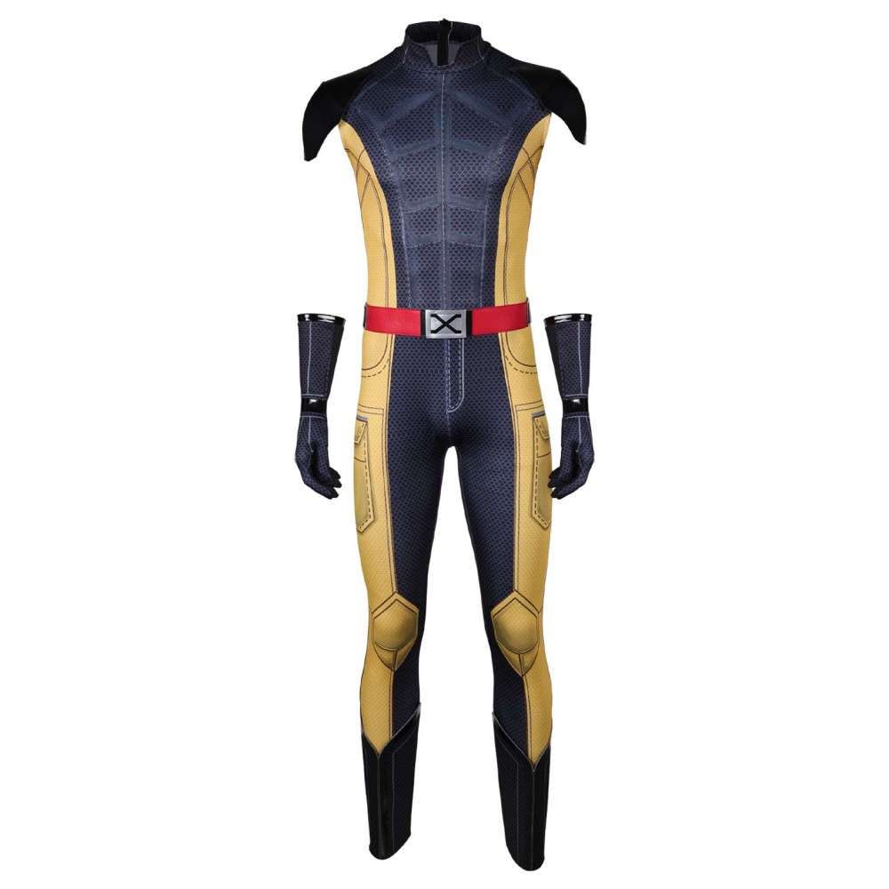 DP Wolverine Black Suit Cosplay Costume Halloween Carnival Outfit