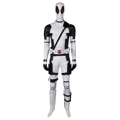 DP Wade Wilson X-Force White Variants Suit Cosplay Costume Halloween Carnival Outfit