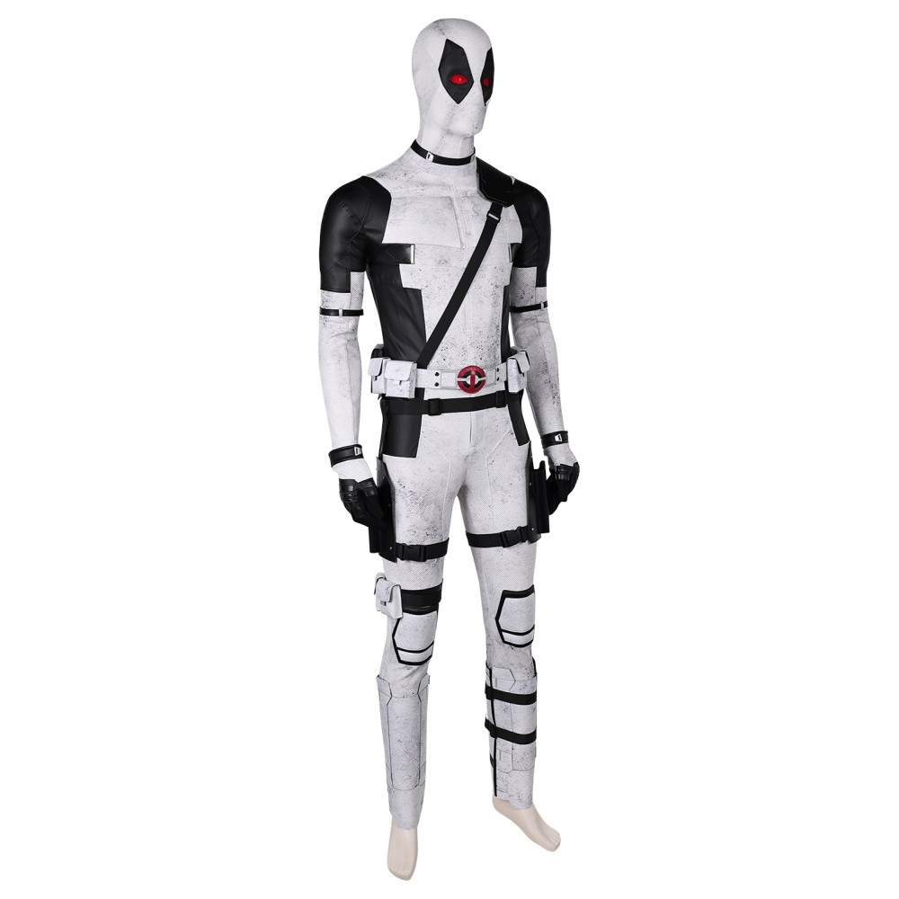 DP Wade Wilson X-Force White Variants Suit Cosplay Costume Halloween Carnival Outfit