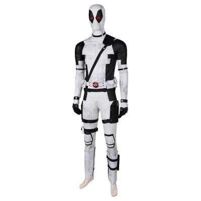 DP Wade Wilson X-Force White Variants Suit Cosplay Costume Halloween Carnival Outfit