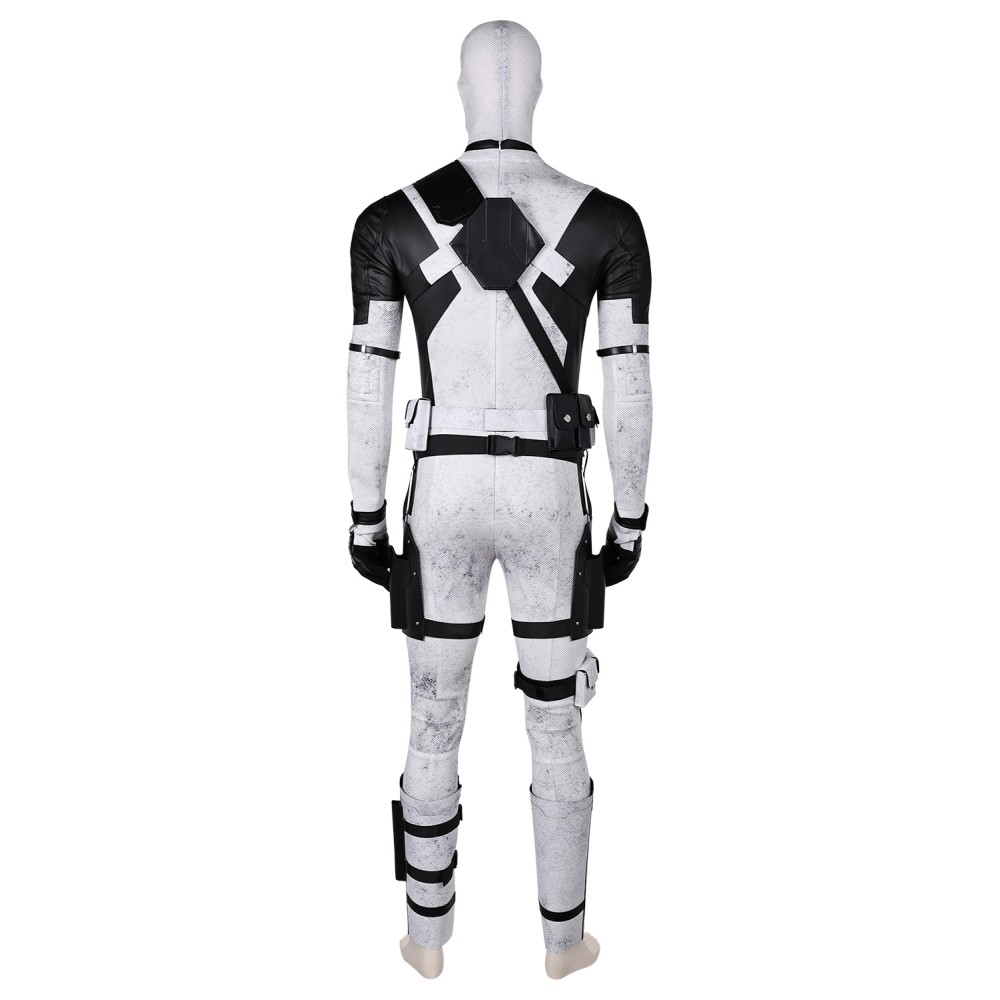 DP Wade Wilson X-Force White Variants Suit Cosplay Costume Halloween Carnival Outfit