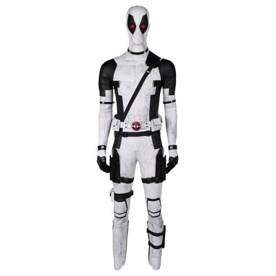 DP Wade Wilson X-Force White Variants Suit Cosplay Costume Halloween Carnival Outfit