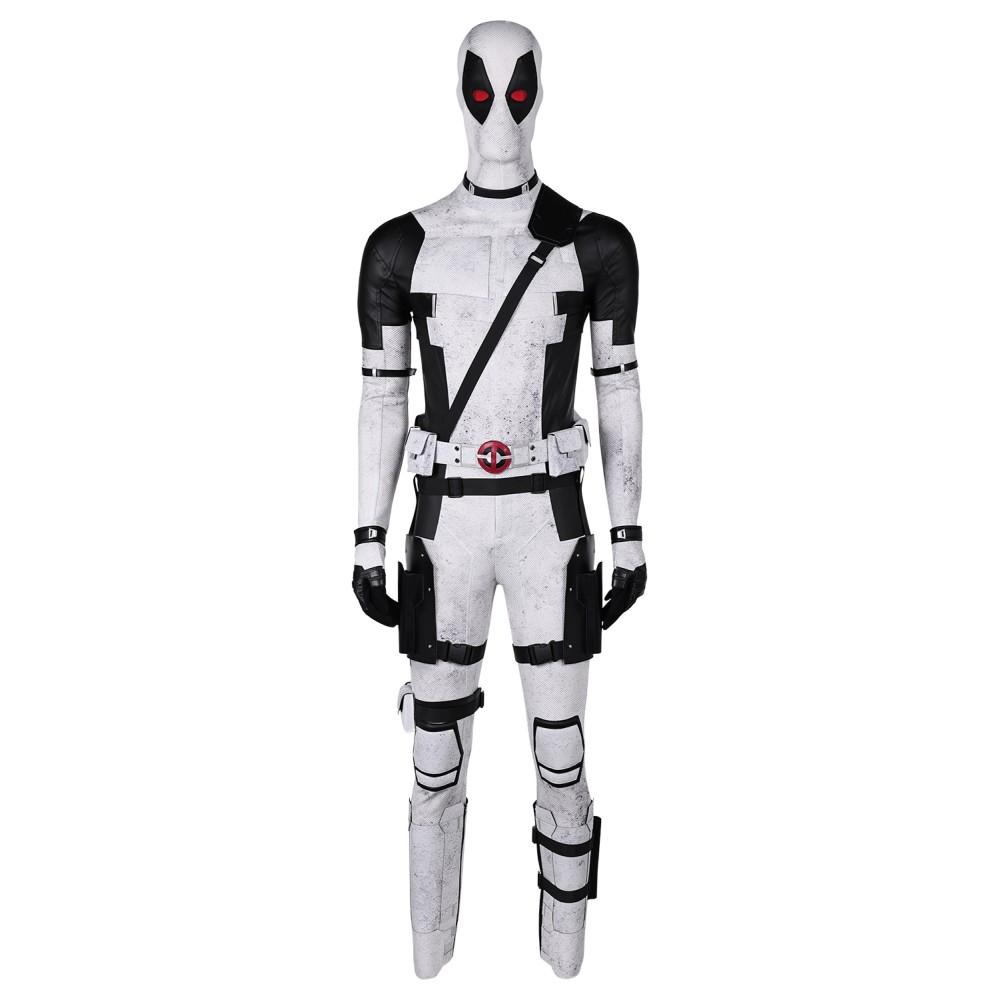 DP Wade Wilson X-Force White Variants Suit Cosplay Costume Halloween Carnival Outfit