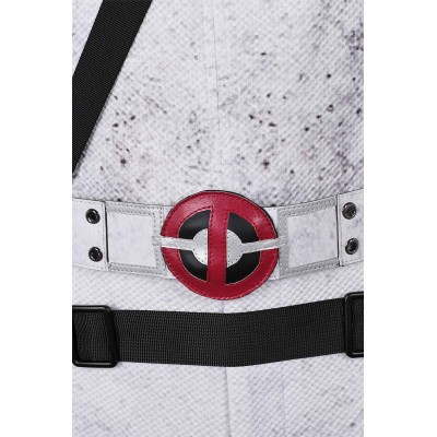 DP Wade Wilson X-Force White Variants Suit Cosplay Costume Halloween Carnival Outfit