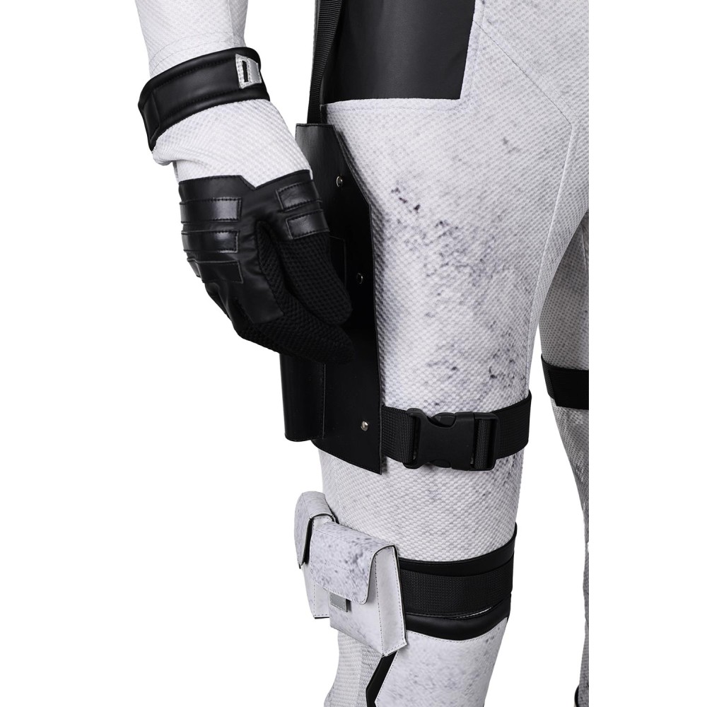 DP Wade Wilson X-Force White Variants Suit Cosplay Costume Halloween Carnival Outfit