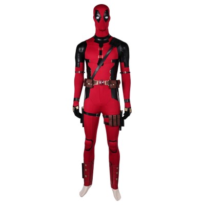 DP Wade Wilson Jumpsuit Full Set Suit Cosplay Costume Halloween Carnival Outfit