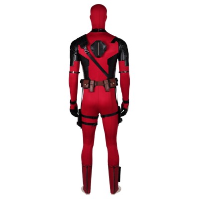 DP Wade Wilson Jumpsuit Full Set Suit Cosplay Costume Halloween Carnival Outfit