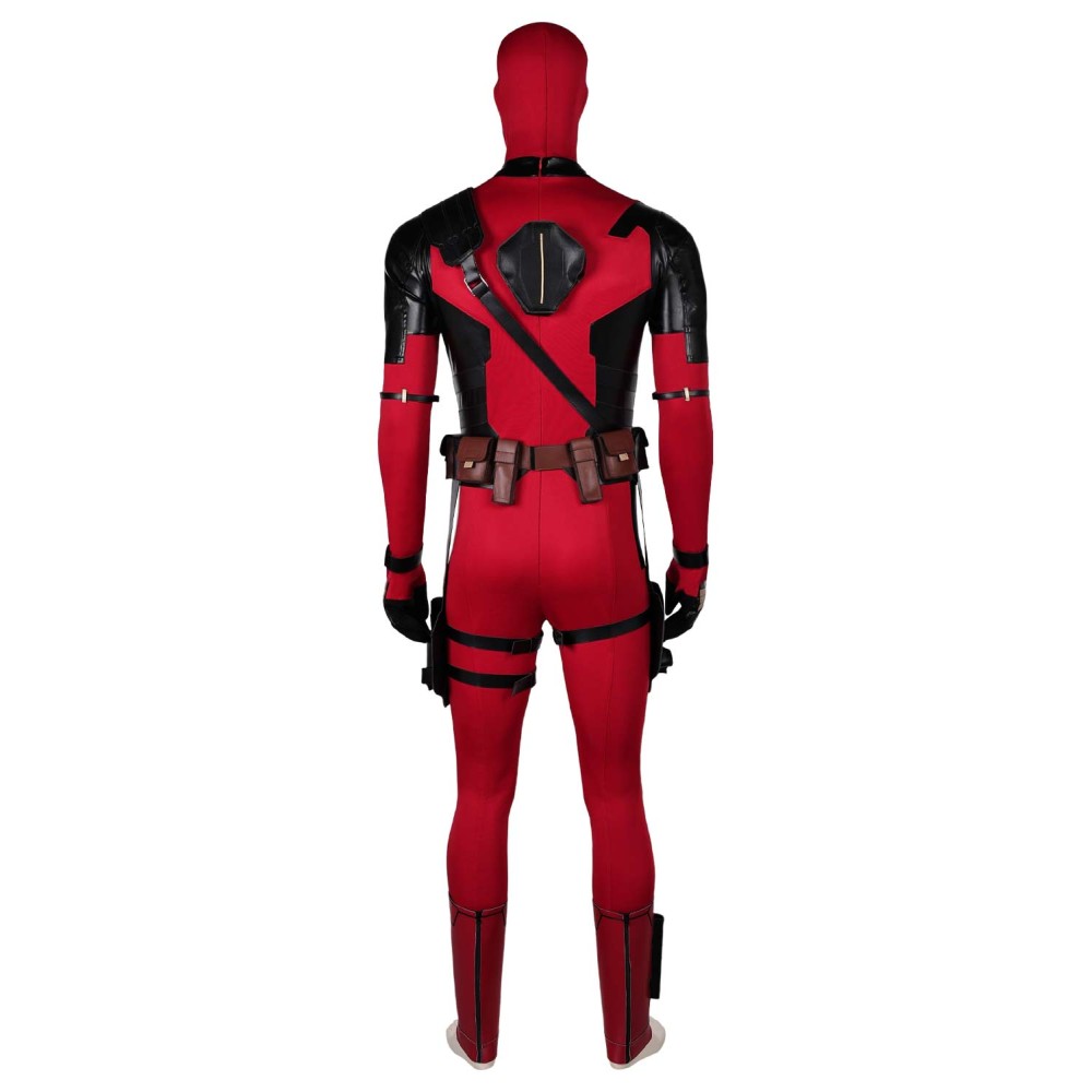 DP Wade Wilson Jumpsuit Full Set Suit Cosplay Costume Halloween Carnival Outfit