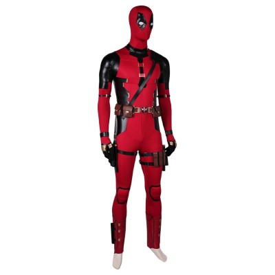 DP Wade Wilson Jumpsuit Full Set Suit Cosplay Costume Halloween Carnival Outfit