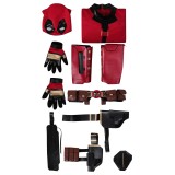 DP Wade Wilson Jumpsuit Full Set Suit Cosplay Costume Halloween Carnival Outfit