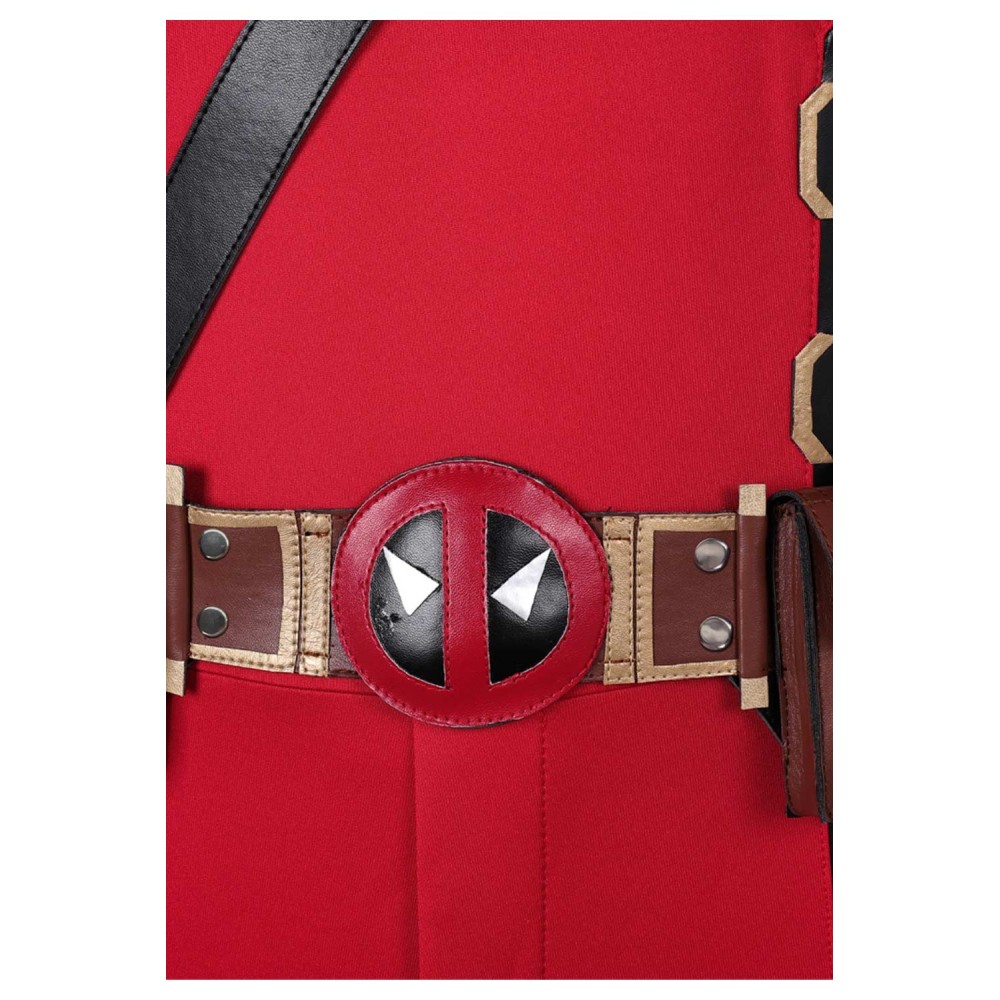 DP Wade Wilson Jumpsuit Full Set Suit Cosplay Costume Halloween Carnival Outfit
