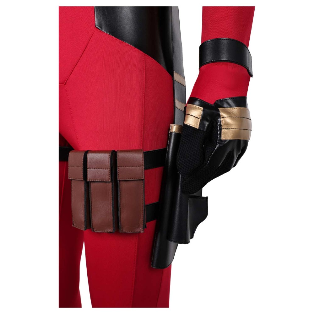 DP Wade Wilson Jumpsuit Full Set Suit Cosplay Costume Halloween Carnival Outfit