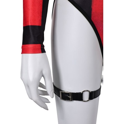 DP Variants Lady DP Red Swimsuit Suit Cosplay Costume Halloween Carnival Outfit