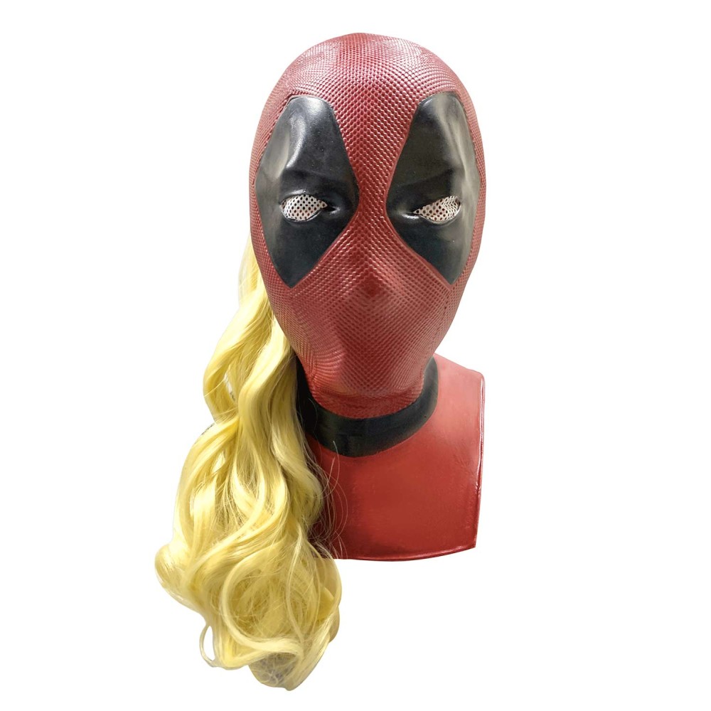 DP Ladypool Latex Masks With Wig Party Props Cosplay Costume Halloween Carnival