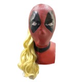 DP Ladypool Latex Masks With Wig Party Props Cosplay Costume Halloween Carnival