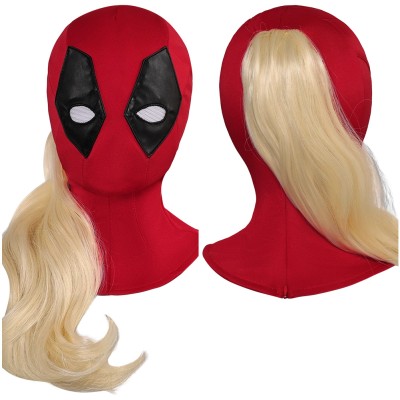 DP Kids Children Ladypool Headgear Wig Set Accessories Cosplay Costume Halloween Carnival