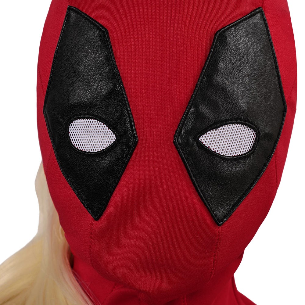DP Kids Children Ladypool Headgear Wig Set Accessories Cosplay Costume Halloween Carnival