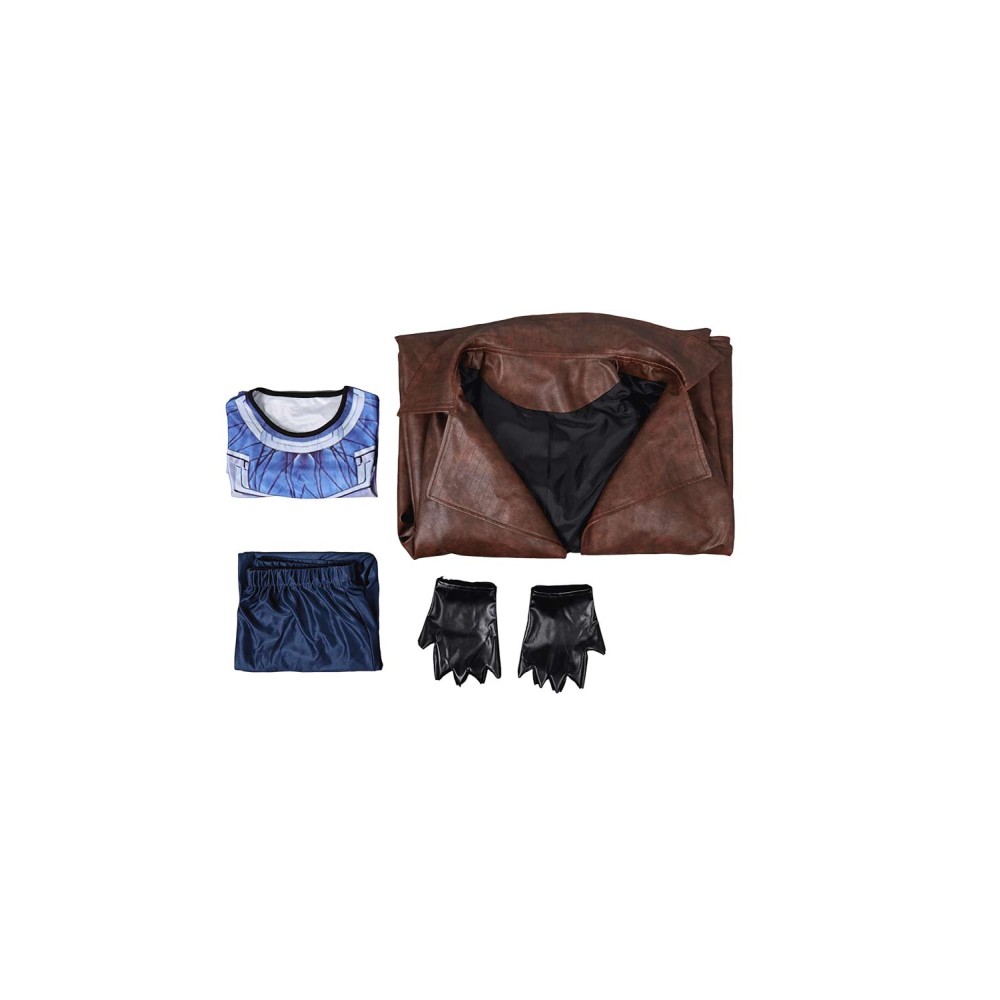 Gambit Remy Etienne LeBeau Suit Cosplay Costume Halloween Carnival Outfit