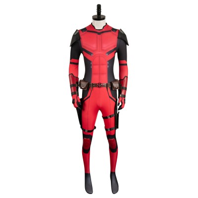 DP 2024 Wade Wilson Red Samurai Battle Suit Suit Cosplay Costume Halloween Carnival Outfit