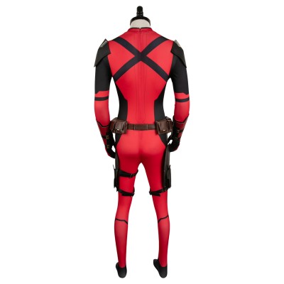 DP 2024 Wade Wilson Red Samurai Battle Suit Suit Cosplay Costume Halloween Carnival Outfit