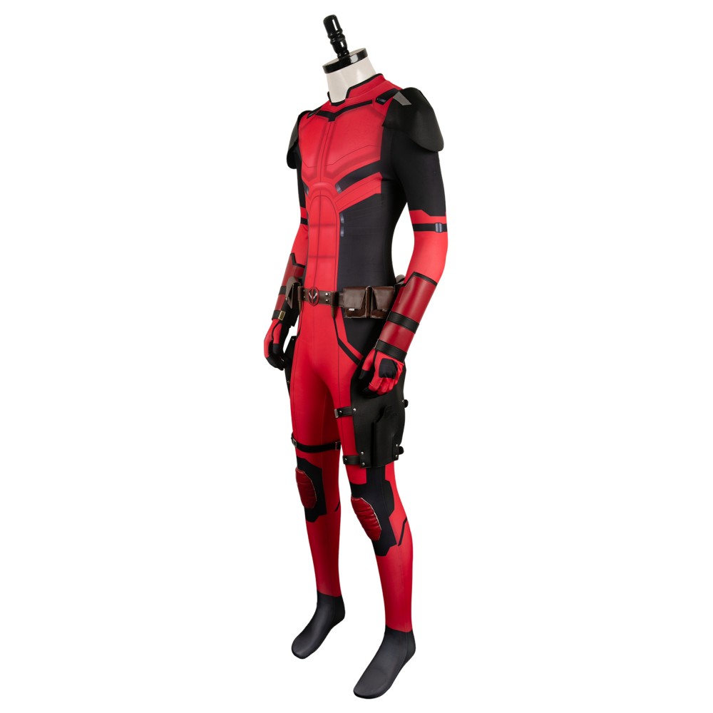DP 2024 Wade Wilson Red Samurai Battle Suit Suit Cosplay Costume Halloween Carnival Outfit