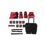 DP 2024 Wade Wilson Red Samurai Battle Suit Suit Cosplay Costume Halloween Carnival Outfit