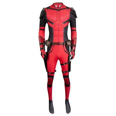 DP 2024 Wade Wilson Red Samurai Battle Suit Suit Cosplay Costume Halloween Carnival Outfit