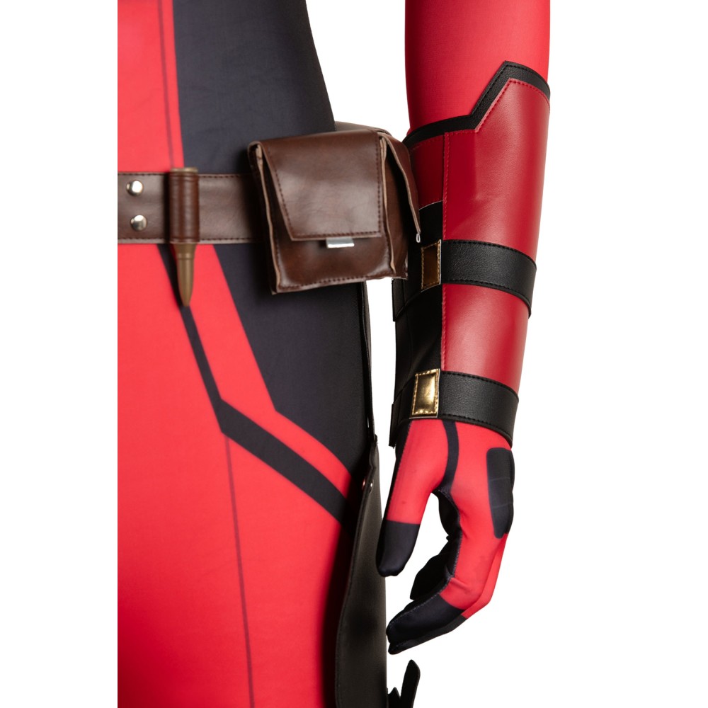 DP 2024 Wade Wilson Red Samurai Battle Suit Suit Cosplay Costume Halloween Carnival Outfit