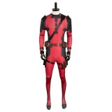 DP Wade Wilson Red Battle Jumpsuit Full Set Suit Cosplay Costume Halloween Carnival Outfit